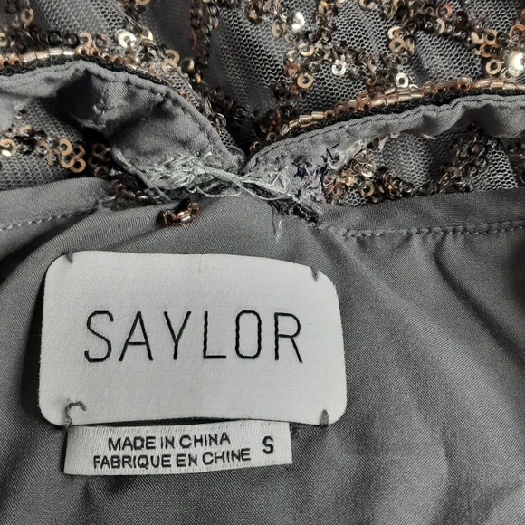 SAYLOR Goldy Sequin Beaded Mini Dress Cocktail Party Revolve XS 0 2 - Picture 5 of 9